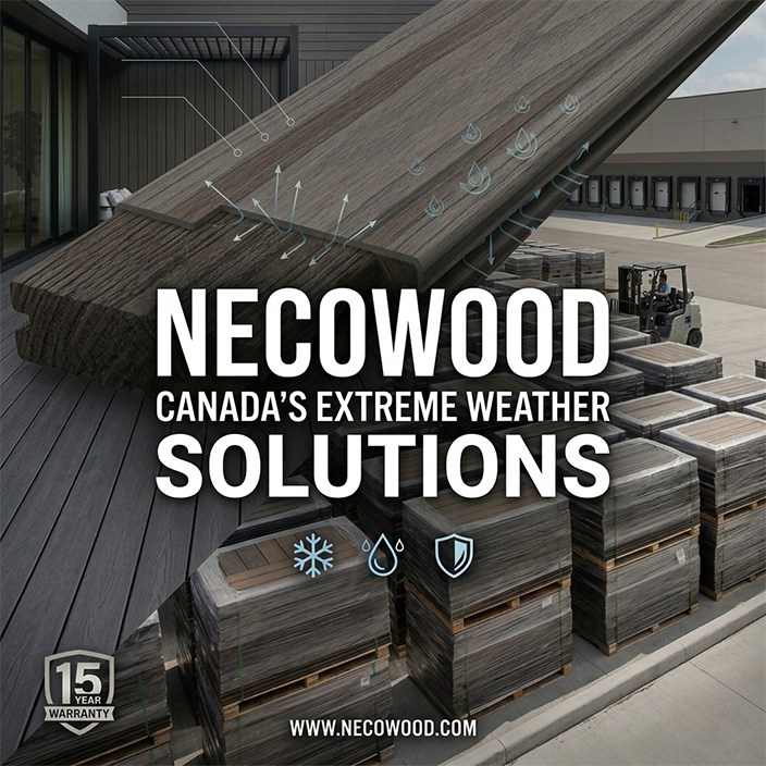 Conquering the Arctic Blast: How Necowood® definierar den nya standarden för kanadensisk WPC-infrastruktur