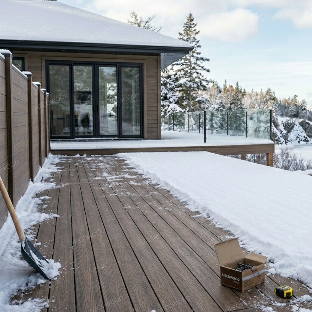 Tuffare Than a Moose: NECOWOODs -35°C testade WPC-brädor landar i Kanada