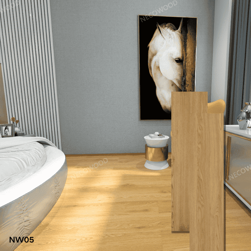 Hotelldesign skrapbeständigt SPC -golv