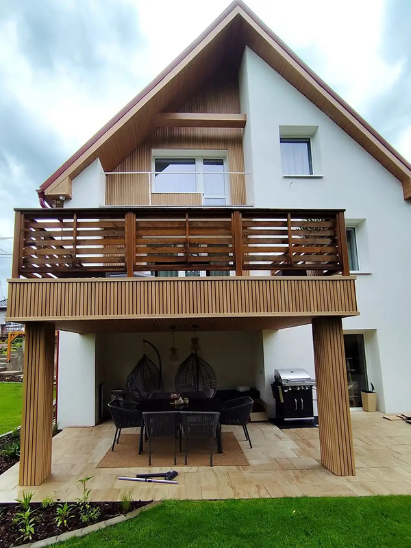 NECOWOOD Utomhusväggpaneler Tillämpningar